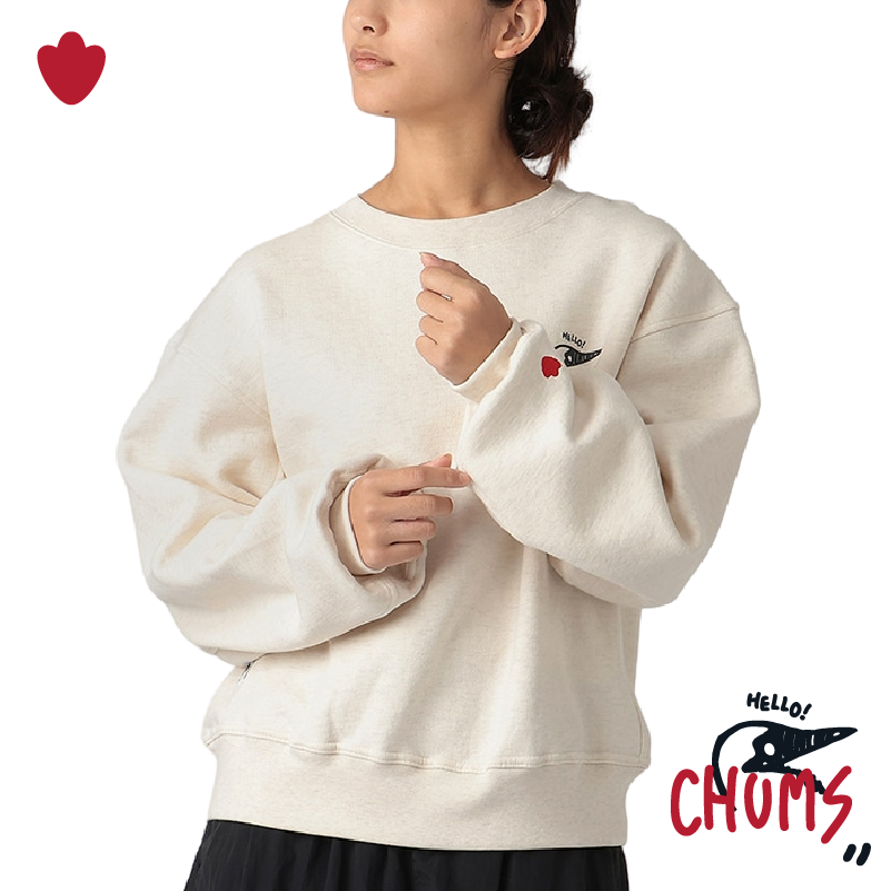 CHUMS is FUN Short Length Crew Top WS (OVERSIZED)