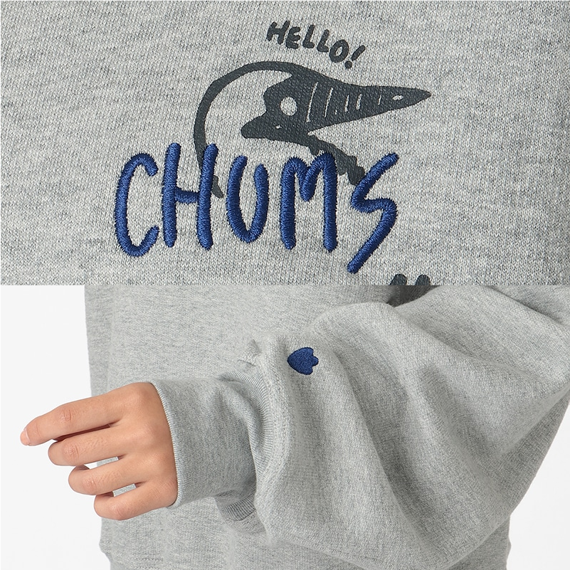 CHUMS is FUN Short Length Crew Top WS (OVERSIZED)
