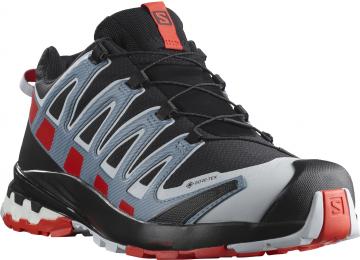 XA PRO 3D V8 GTX MS 417352 BlackFIERY REDFADED DENIM