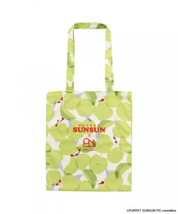 WPC PUPPET SUNSUN x WPC. PATTERNS WATER REPELLENT TOTE BAG OMENA GREEN (NONNON)